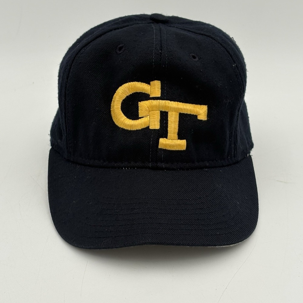 VTG Georgia Tech Yellow Jackets Hat Roxxi Pro Model Fitted 7 Made in USA - Picture 1 of 8